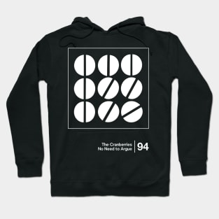 No Need To Argue - Minimalist Graphic Design Hoodie